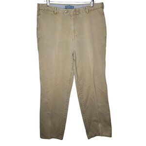 Peter Millar Size 34 Pima‎ Cotton Khaki Men's Straight Leg Casual Pants